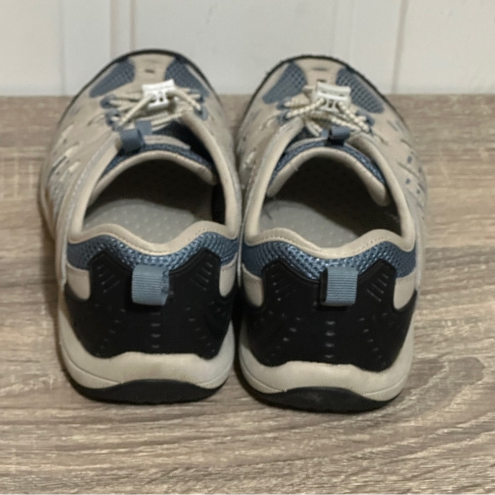Bass Women's Seminole Water Shoes, Size 7.5M Blue Cream EUC - Picture 4 of 7